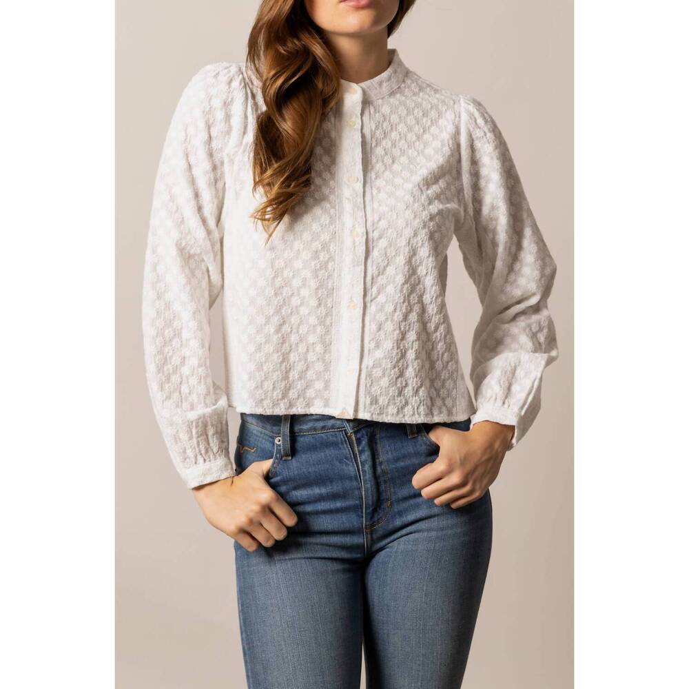 NEW KIMES RANCH daisychain long sleeve blouse in pristine